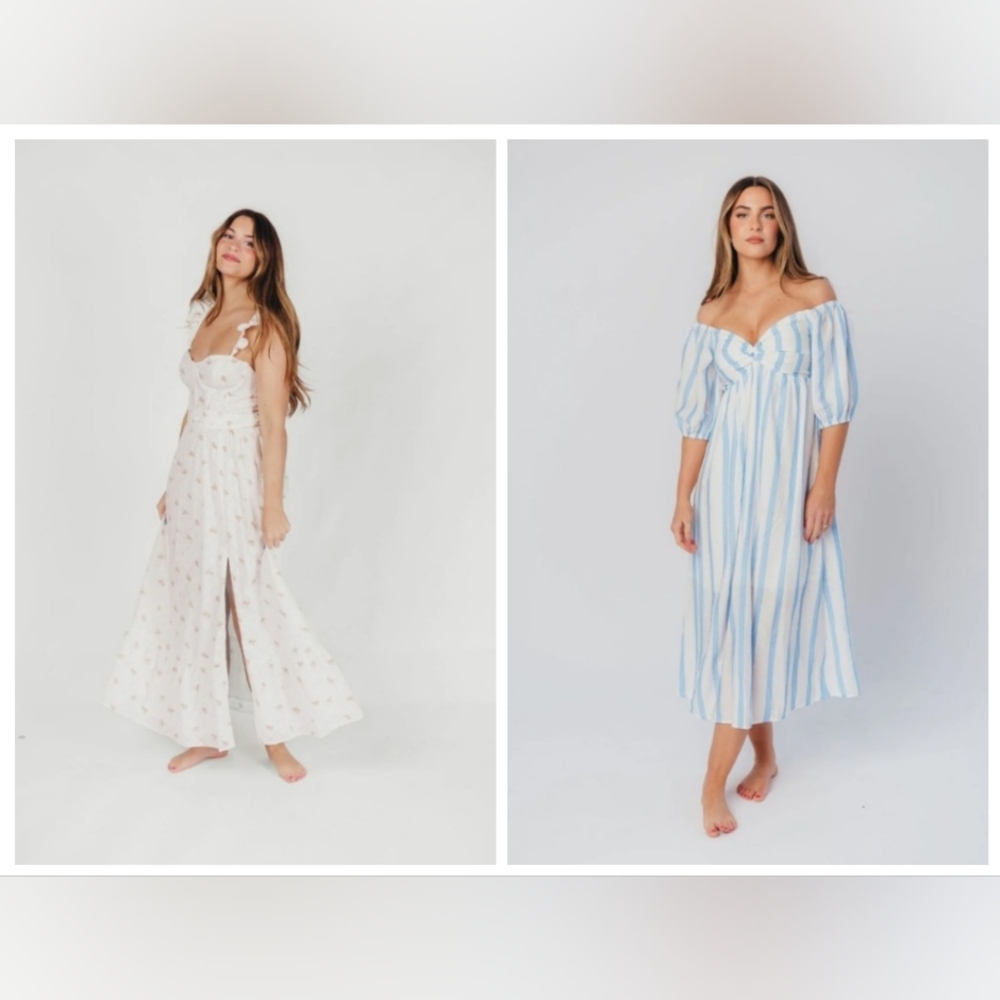 ‼️SAVE 90+‼️ NWT XS Clara Puffed Sleeve And S Rosamund Dresses Worth Collective